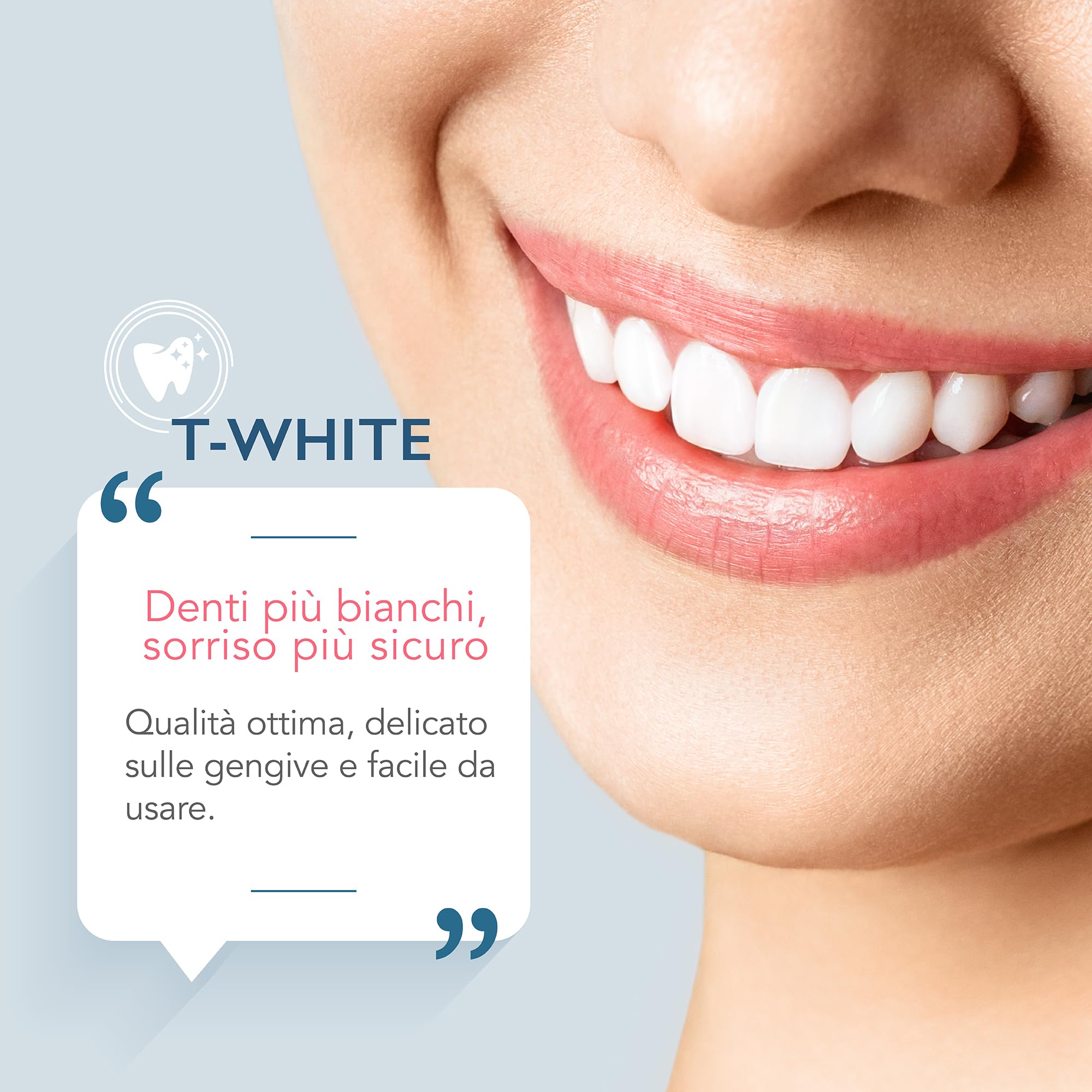 T-White - Ricarica Sbiancante Denti Professionale - 3 Gel Sbiancanti con Pennello Applicatore - Denti Bianchi in 16 Minuti - Sicuro per lo Smalto