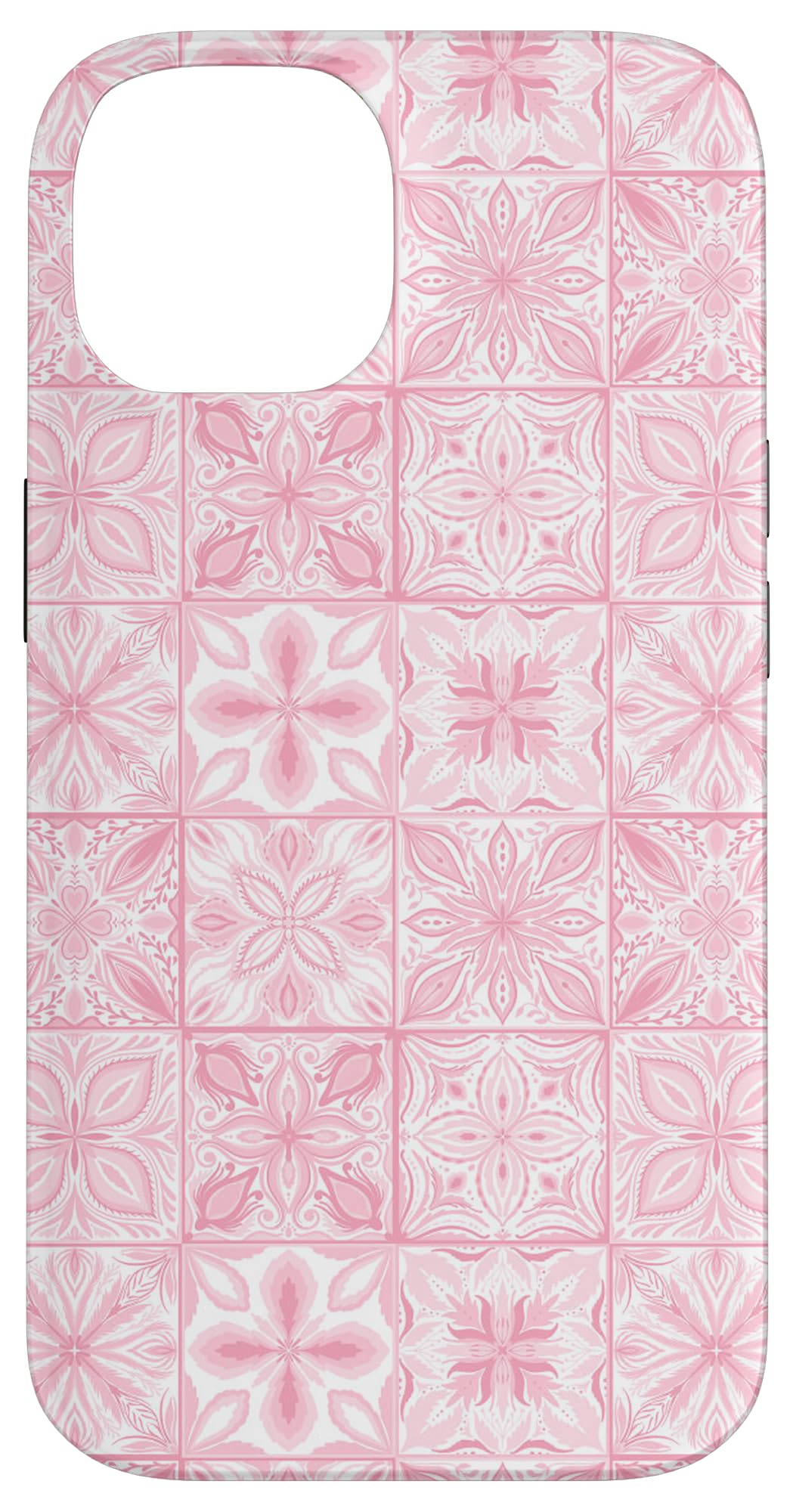 Aesthetic Vintage Porcelain Pink Mediterranean Summer Case for iPhone 14