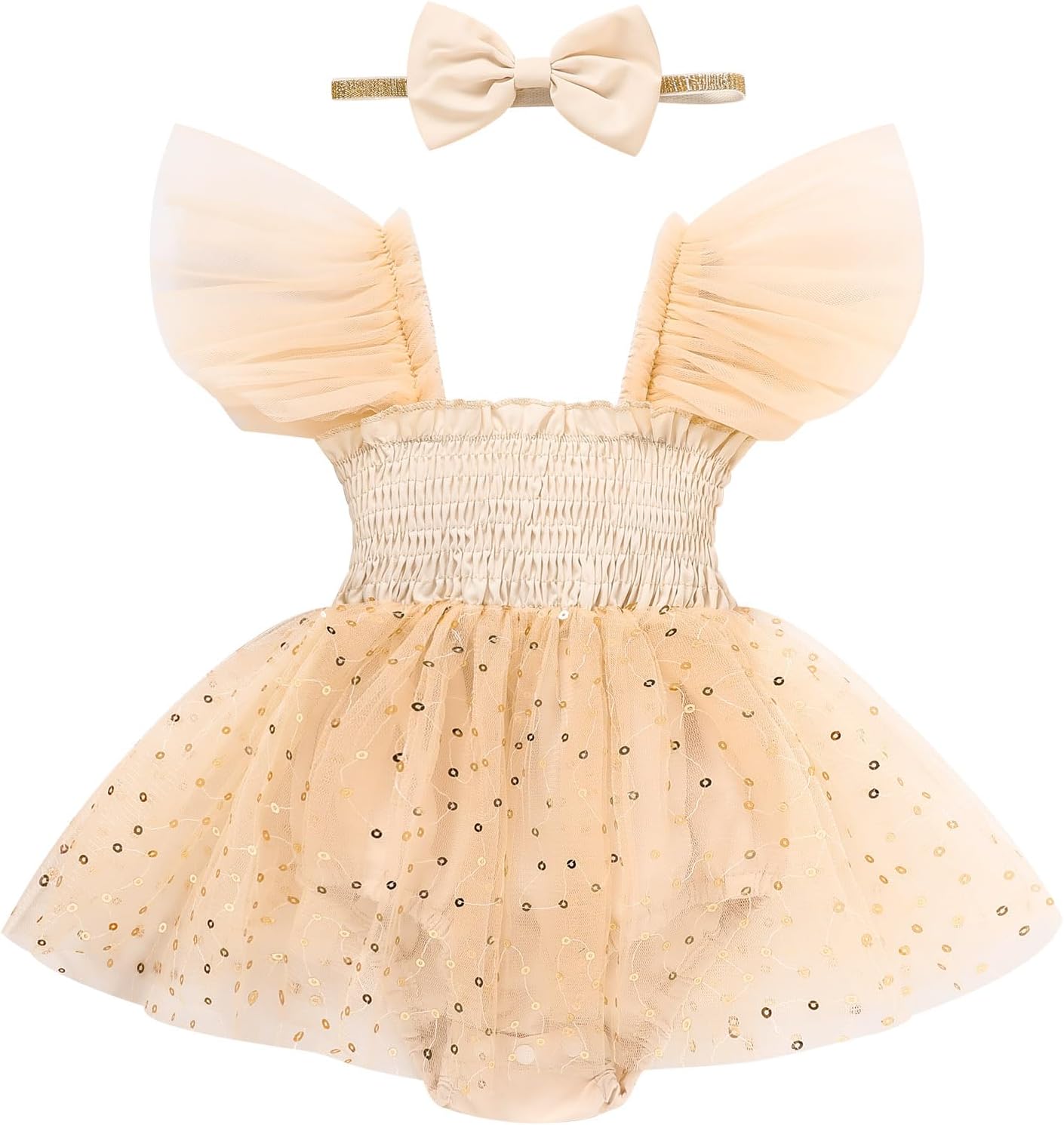 Baby Girl Clothes Infant Tulle Romper Ruffe Sleeveless Bodysuit Baby Girl Outfits Infant Girl Dress 0-18M
