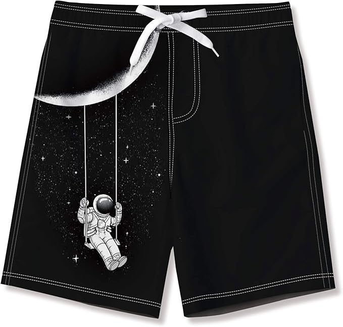 Pantaloncini Da Bagno Ragazzi Stampati 3D - Costume Da Spiaggia Asciugatura Rapida, Comodo Per Nuoto E Surf - Foto 12