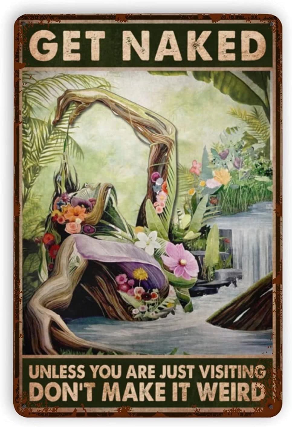 Tin Sign Bathtub Girl Retro Metal Tin Sign Girl Soak Your Troubles Bubble Bath Foam Poster Vintage Toilet Cave Bar Home Bathroom Wall Decoration Sign 8X12 Inches