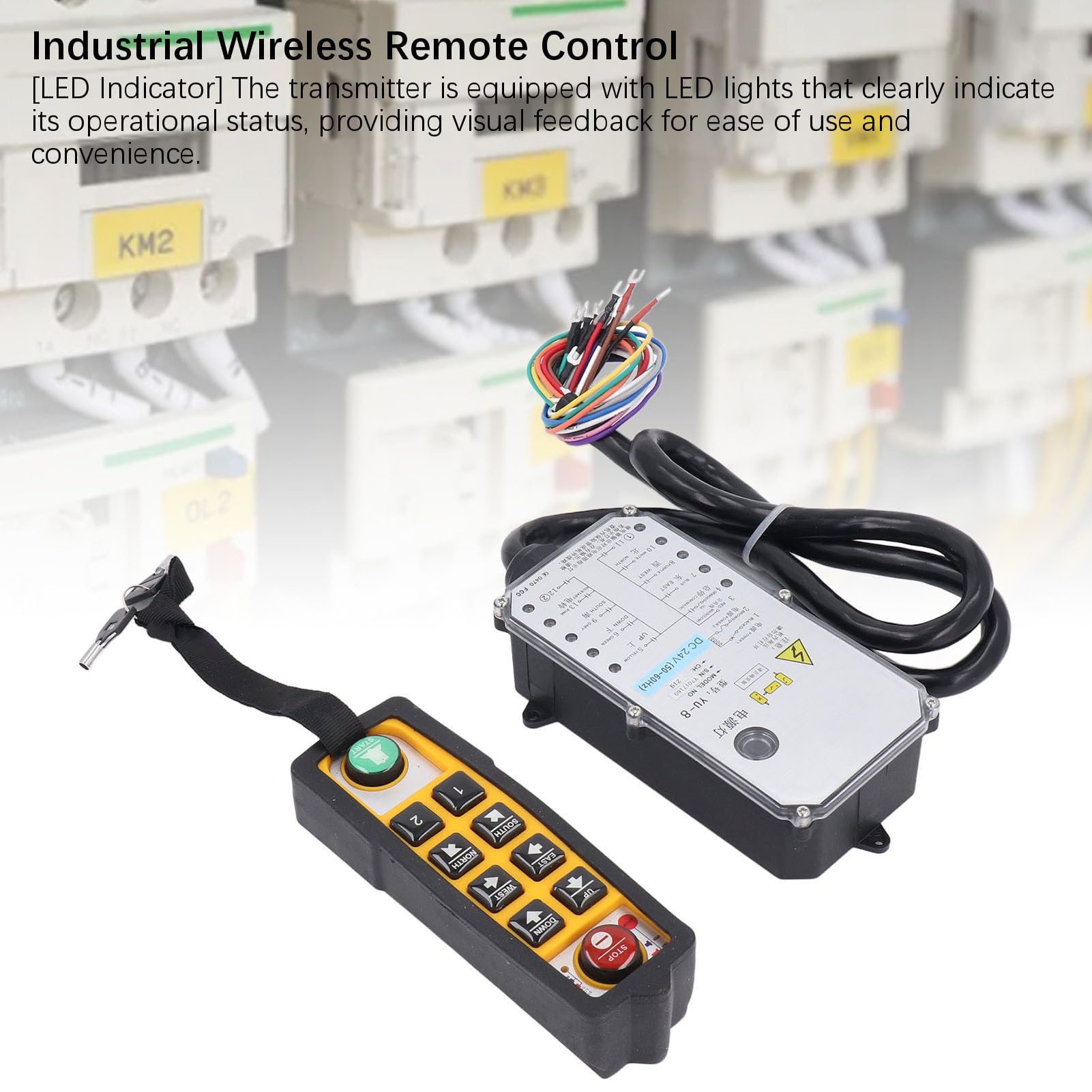Risposta Rapida Impermeabile Antiurto con Telecomando Wireless Industriale per Gru per Kit di Controllo Remoto per Gru con Paranco per Avvio Generatore