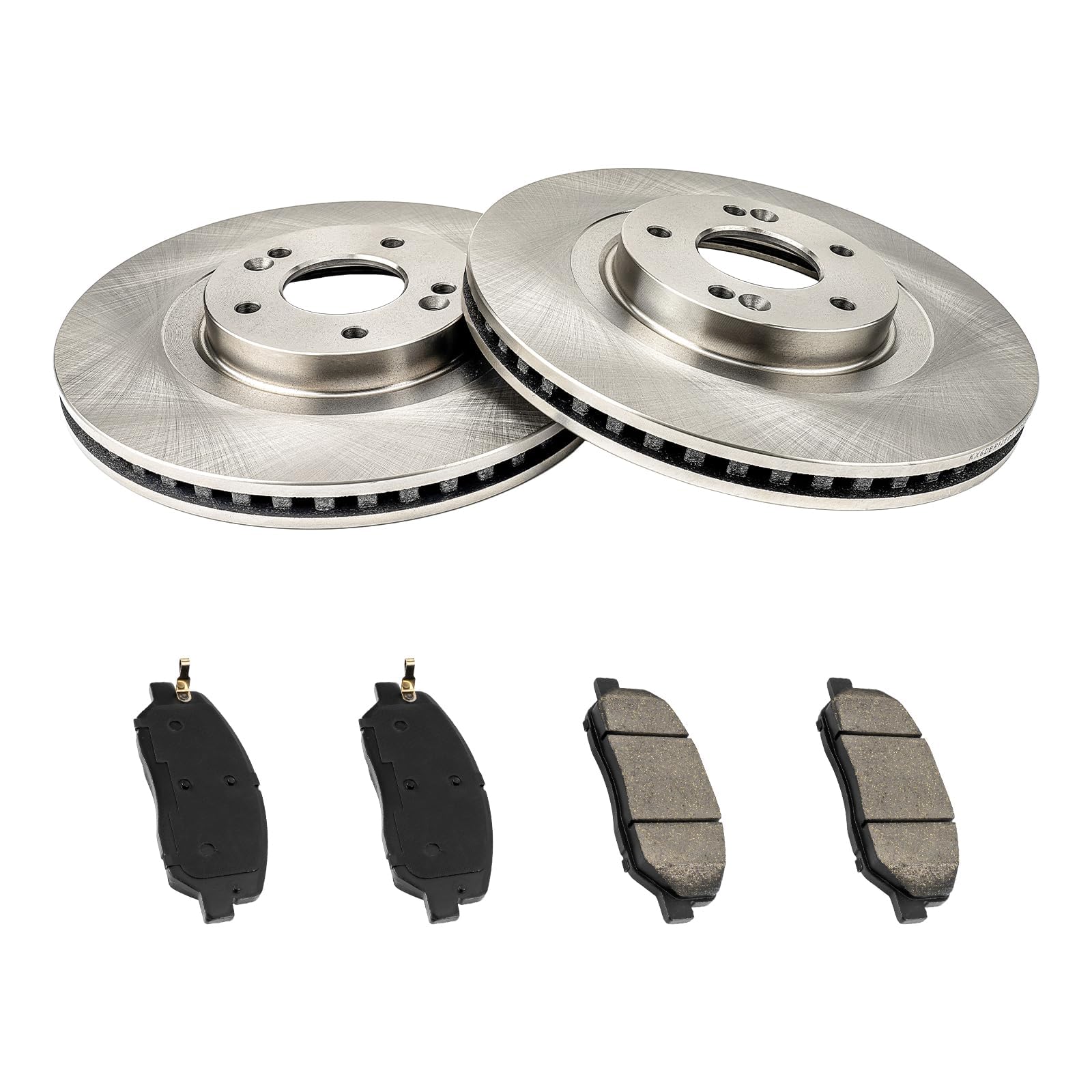 AUTOSITY Front Brake Kits, Brake Rotors and Ceramic Brake Pads Compatible with Santa Fe 2013-2016, Hardware Brake Kits OEM# 31625 D1202