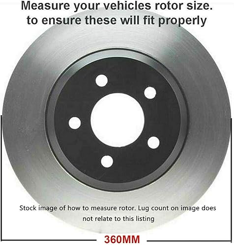 Miniatura 3 de Detroit Axle - Kit de freno delantero para Chrysler 300 Dodge Charger Magnum Challenger Rotores de freno perforados y ranurados Reemplazo de