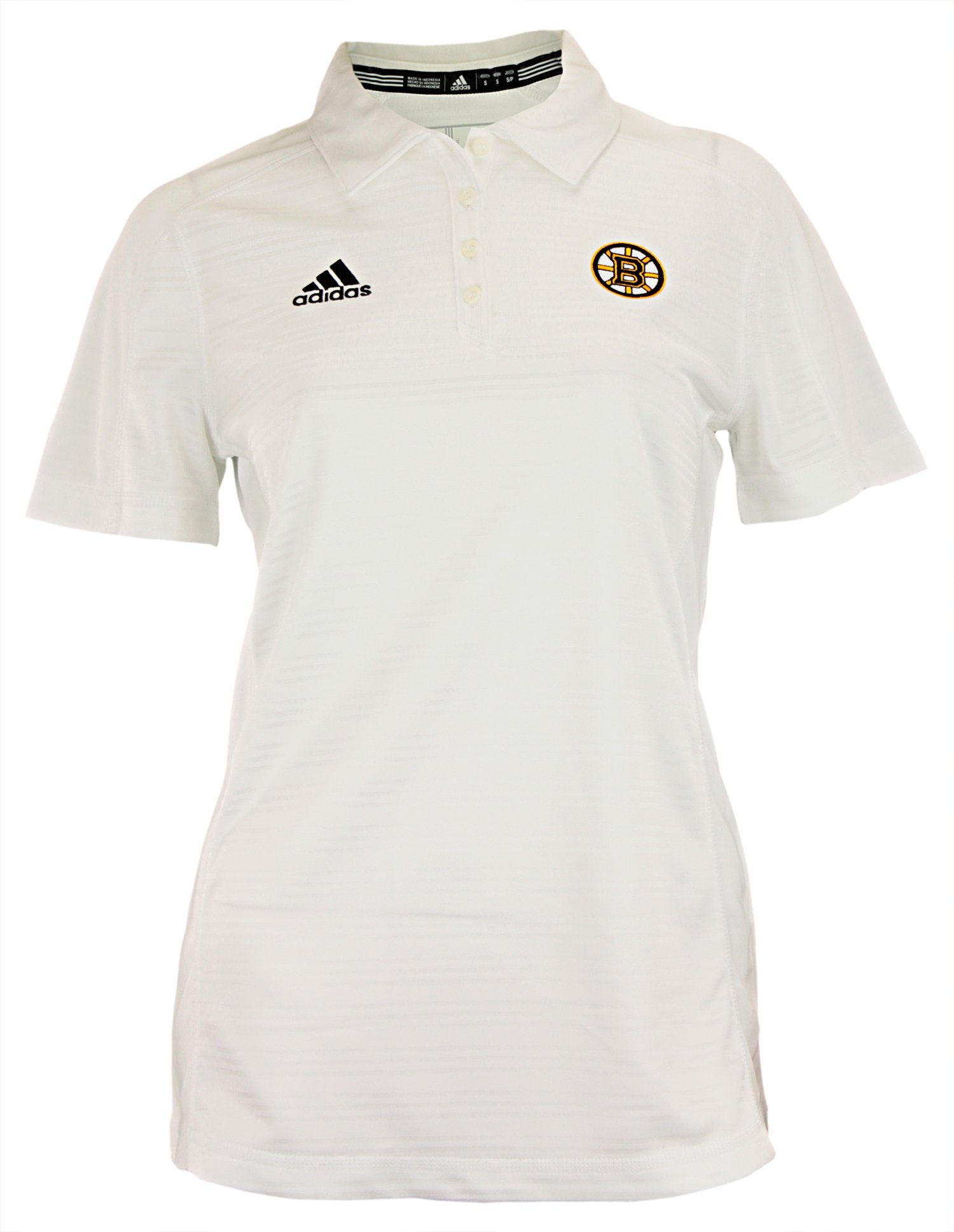 adidas NHL Mens Boston Bruins Adiselect Logo Golf Polo