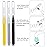 Patelai 100 Pieces Braces Brush for Cleaner Interdental Brush Toothpick Dental Tooth Flossing Head Oral Dental Hygiene Flosser Toothpick Cleaners Tooth Tool(Black, Grey,Yellow,Various Sizes)