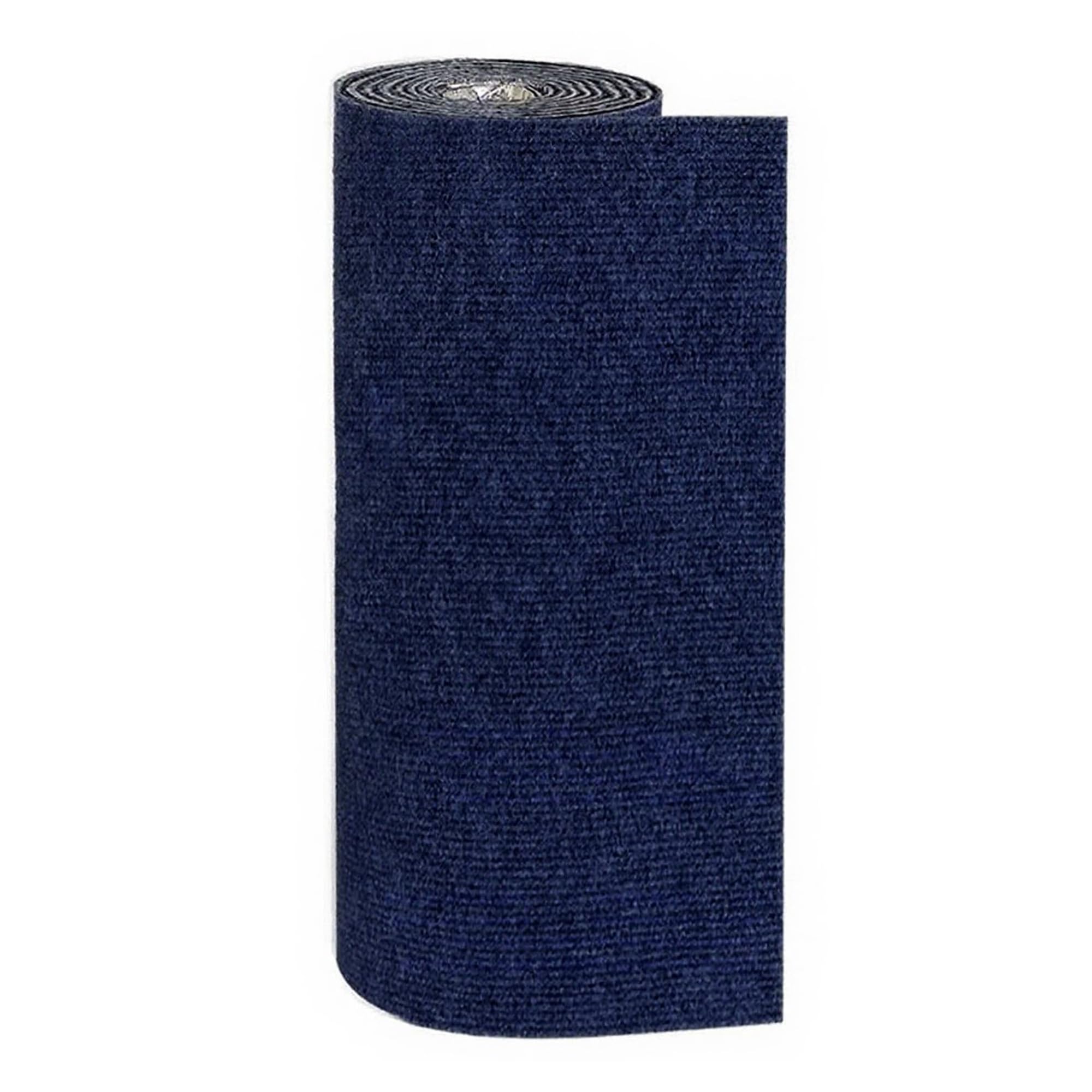 60x200 cm Carpet Tiles, Self Adhesive Carpet Tile, Peel and Stick Floor Tiles, Soft Padded Non-Slip Hardwearing for Office, Home, Kitchen, Bedroom, Living Room (2, Navy Blue)