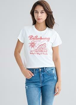 Amazon.co.jp: ビラボン Tシャツ 半袖 クロップド丈 クルー