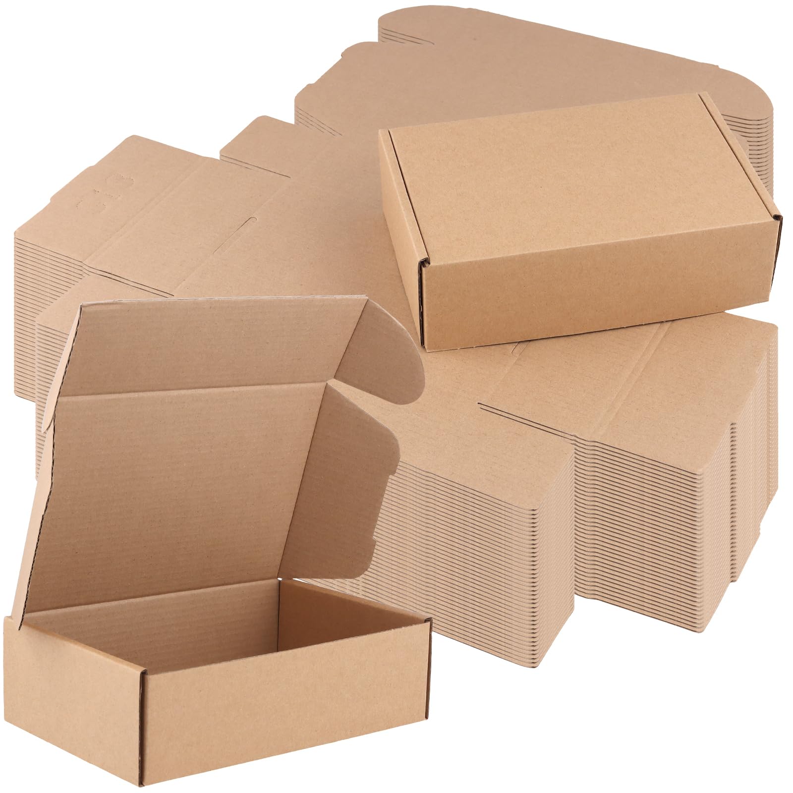 KOHAND 40 Pack Small Shipping Boxes, 15 x 10 x 5cm Small Corrugated Mailing Boxes, Brown Cardboard Shipping Boxes for Mailing Business, Posting, Storing