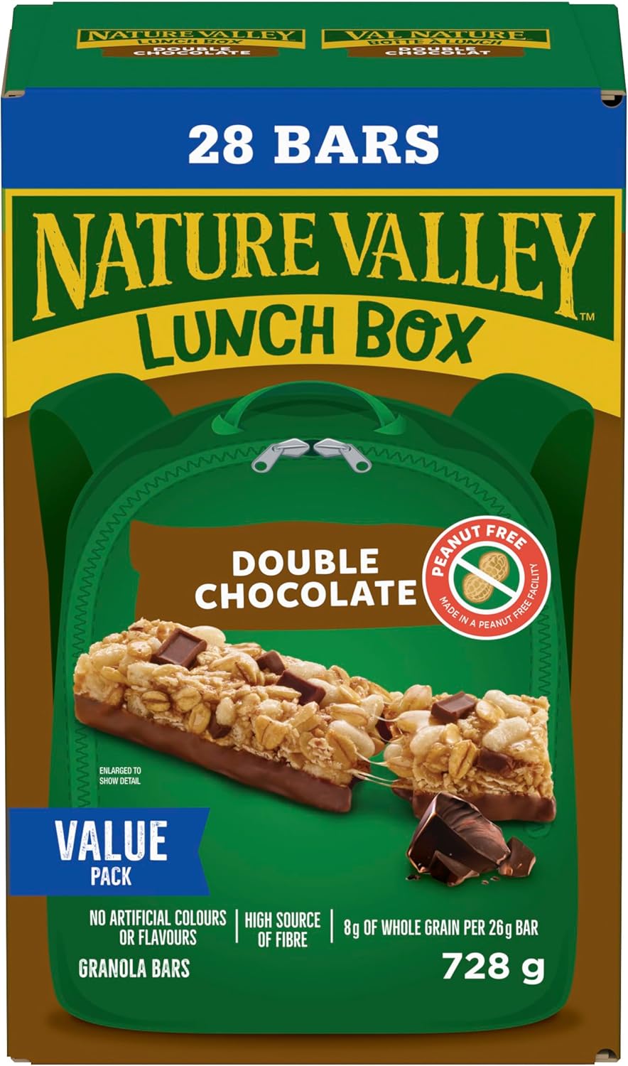 NATURE VALLEY - VALUE PACK SIZE - Double Chocolate Granola Bars, Pack of 28 Bars, No Artificial Flavours, No Artificial Colours, Snack Bars, Made with Whole Grains, 728 Grams Package of Granola Bars - Image 10