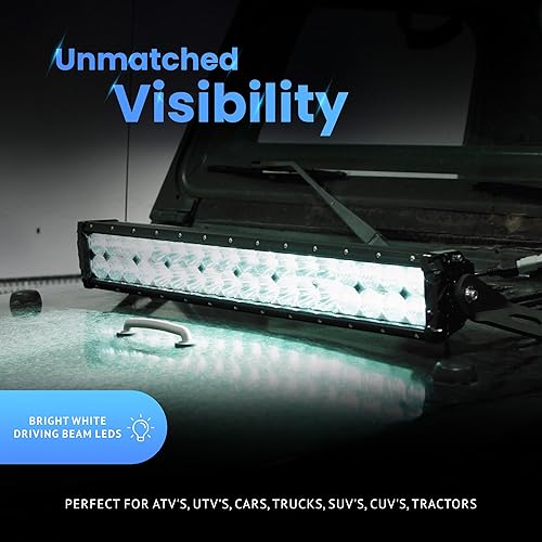 Miniatura 5 de Alpena - TrekTec - Barra de luz LED de 22 para camiones, automóviles, SUV y UTV, luces LED todoterreno con salida tenue y estroboscópica, luces