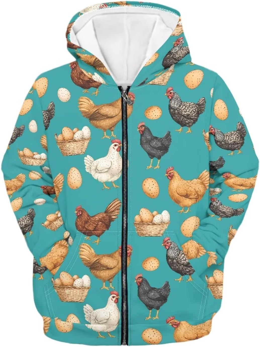 Beauty Collector Hoodies for Girls Boys Cute Full Zipper Sweatshirt