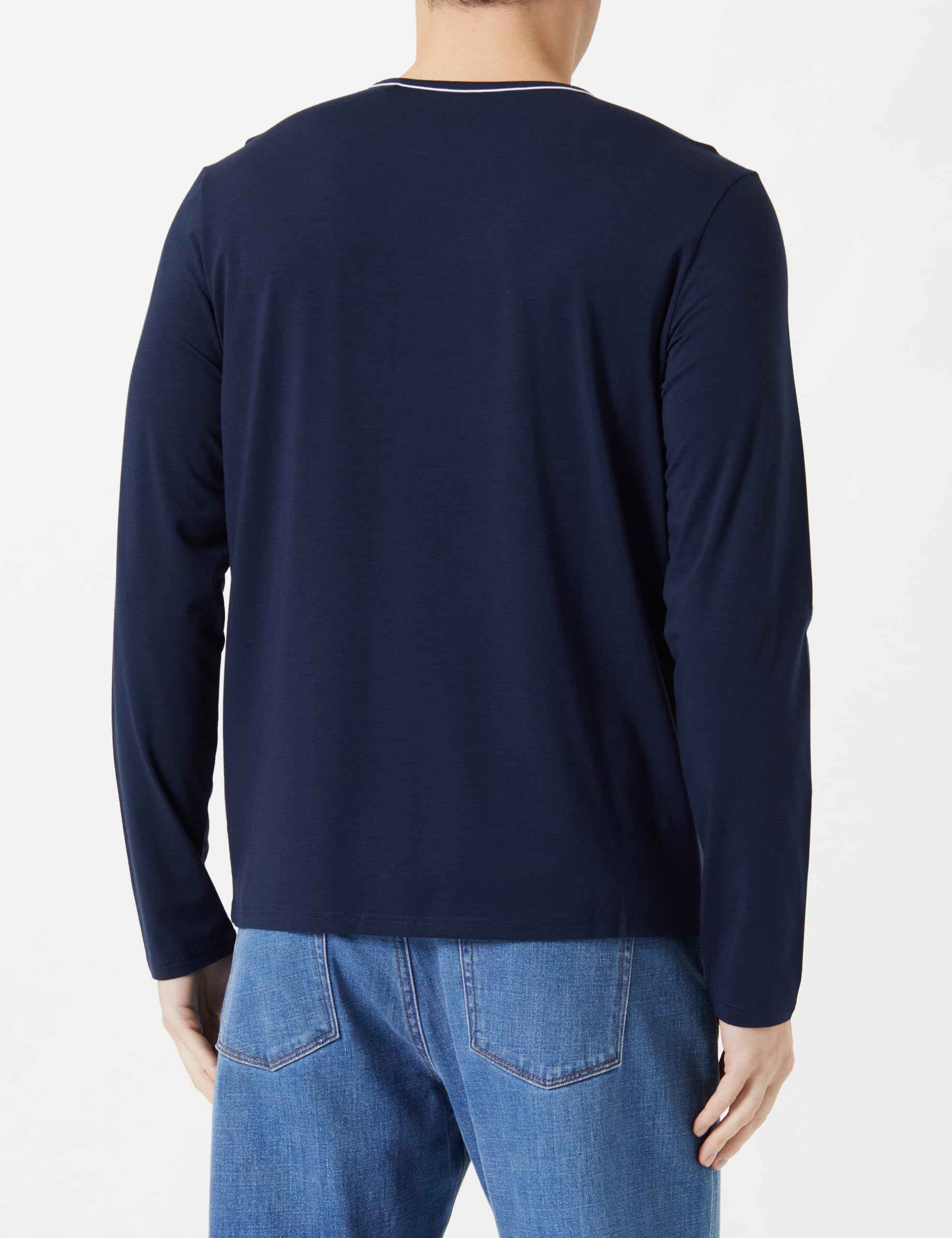Boss Camiseta de Pijama Balance LS para Hombre, Dark Blue403., L