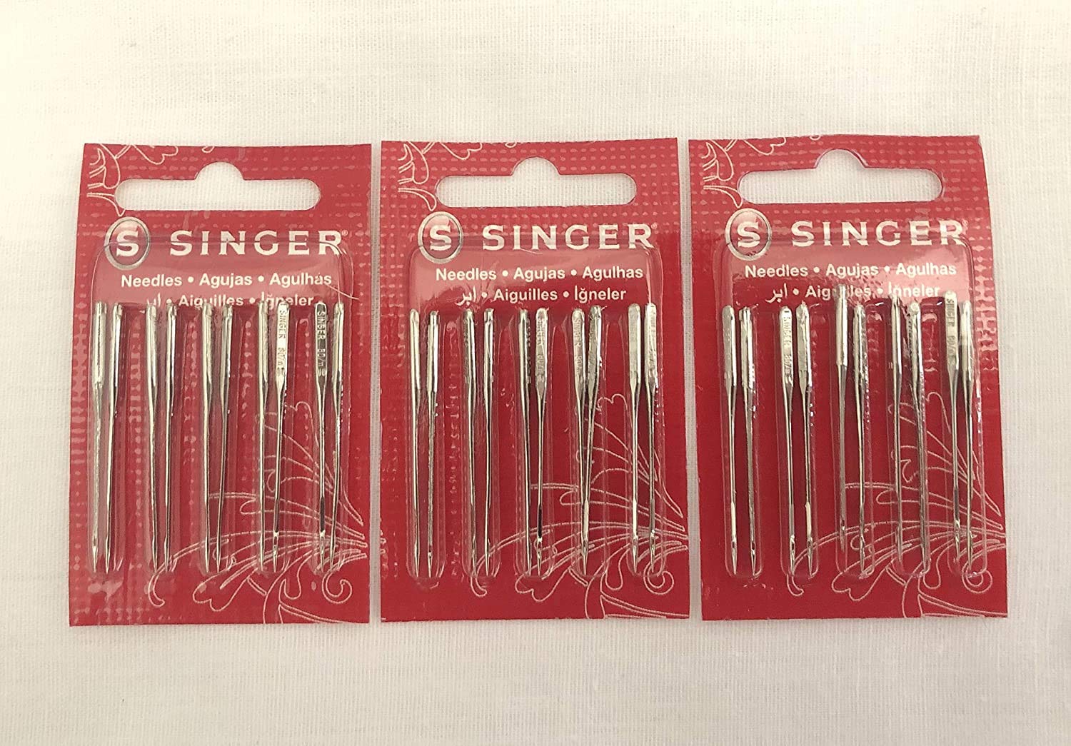 Singer Sewing Machine Needles 2020 Red Band Size 14/90 (30 Count