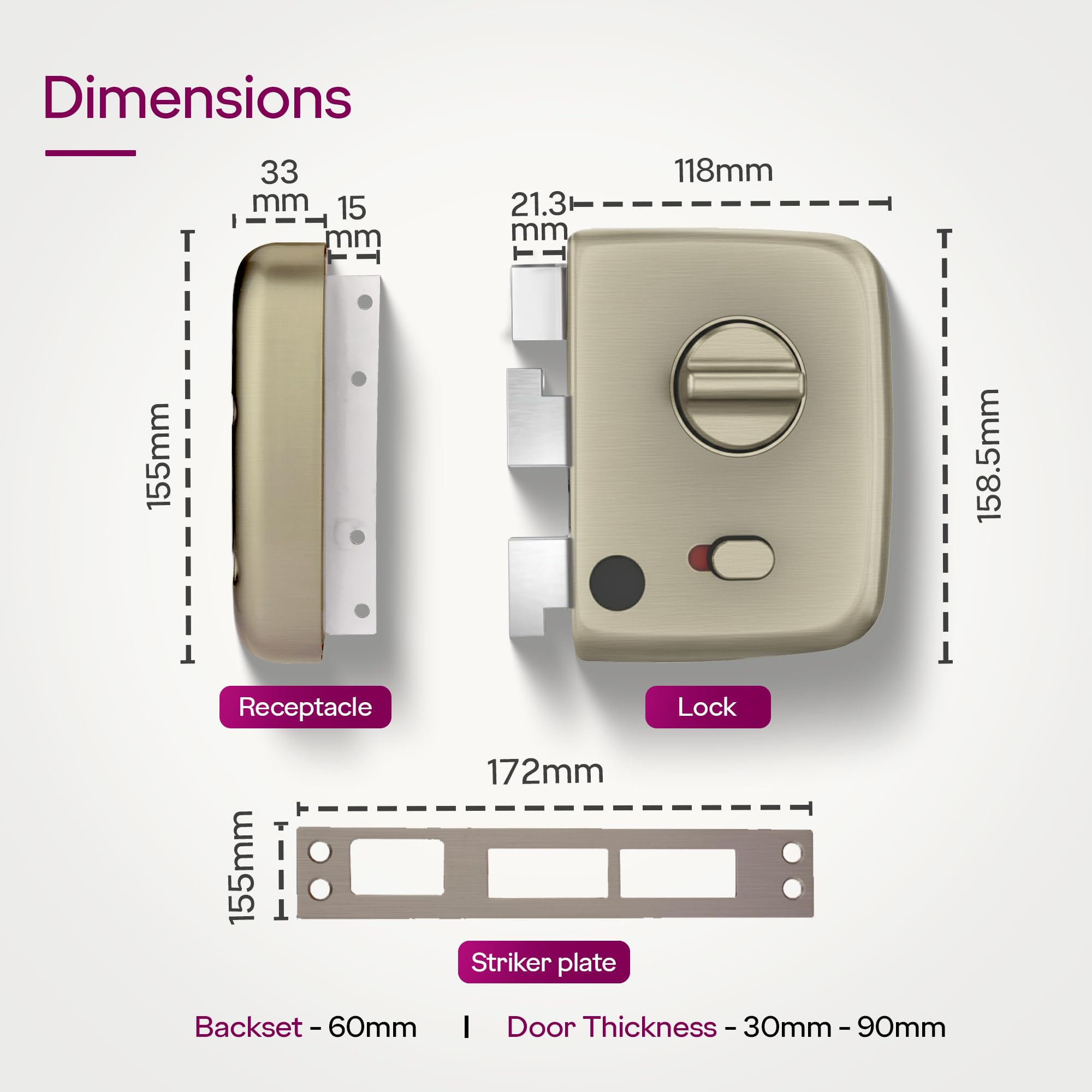 Godrej Centaur Ultra XL+ Double Door Lock - Premium Security -5 Godrej Centaur Ultra XL+ Double Door Lock - Premium Security -5