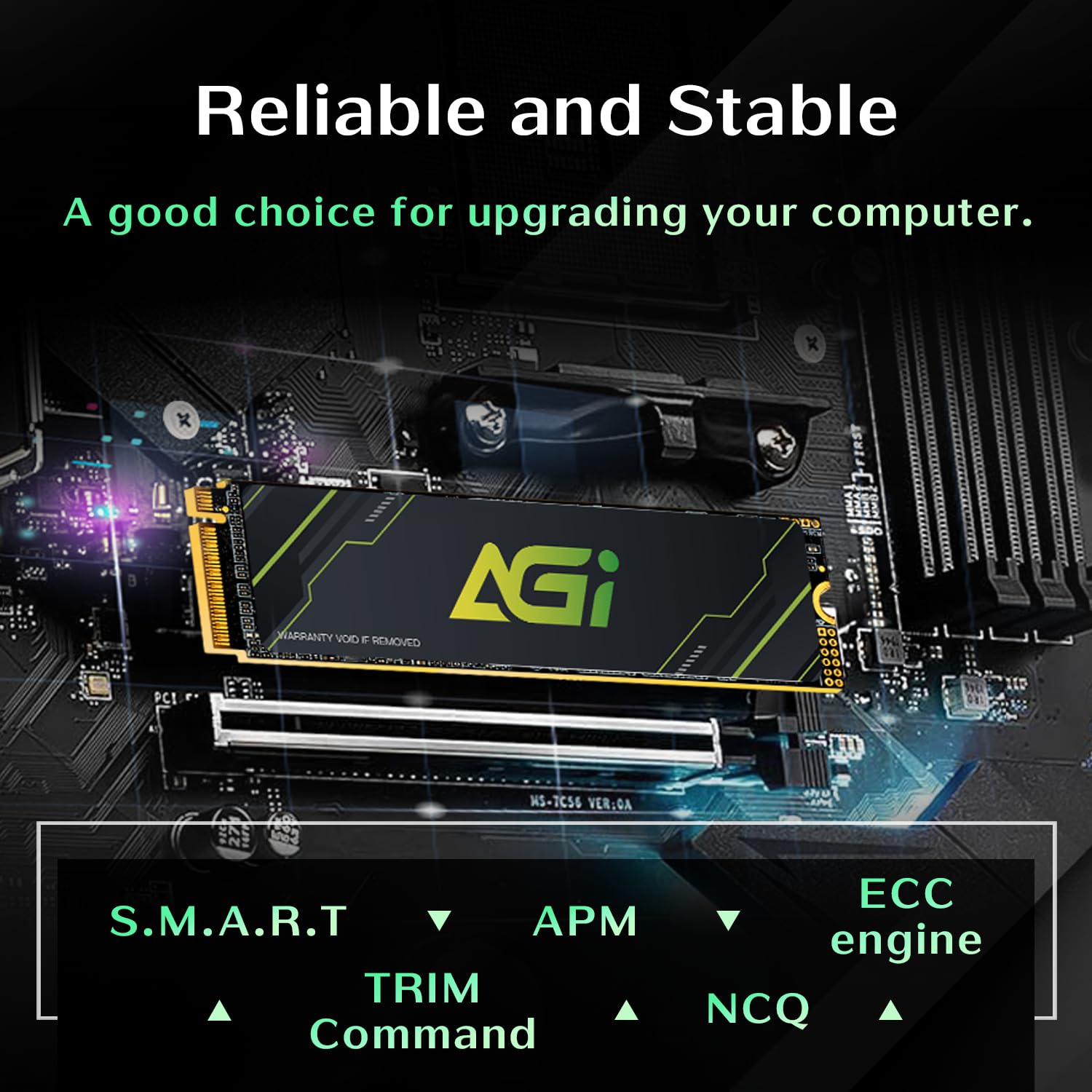 AGI AI818-43 1TB Internal SSD M.2 NVMe PCIe Gen4 Hard Drive for PC