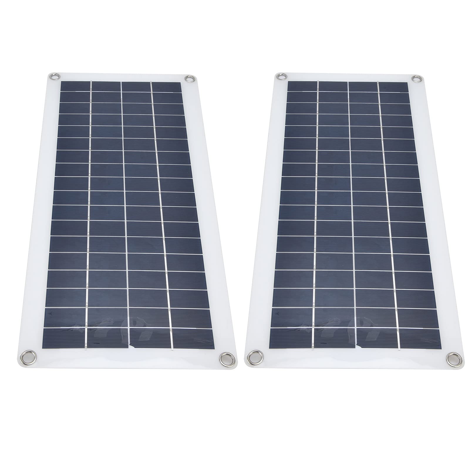 Kit Pannelli Solari 2x10W con Controller 30A Modulo Fotovoltaico USB 5V per Ricarica di Emergenza Barca