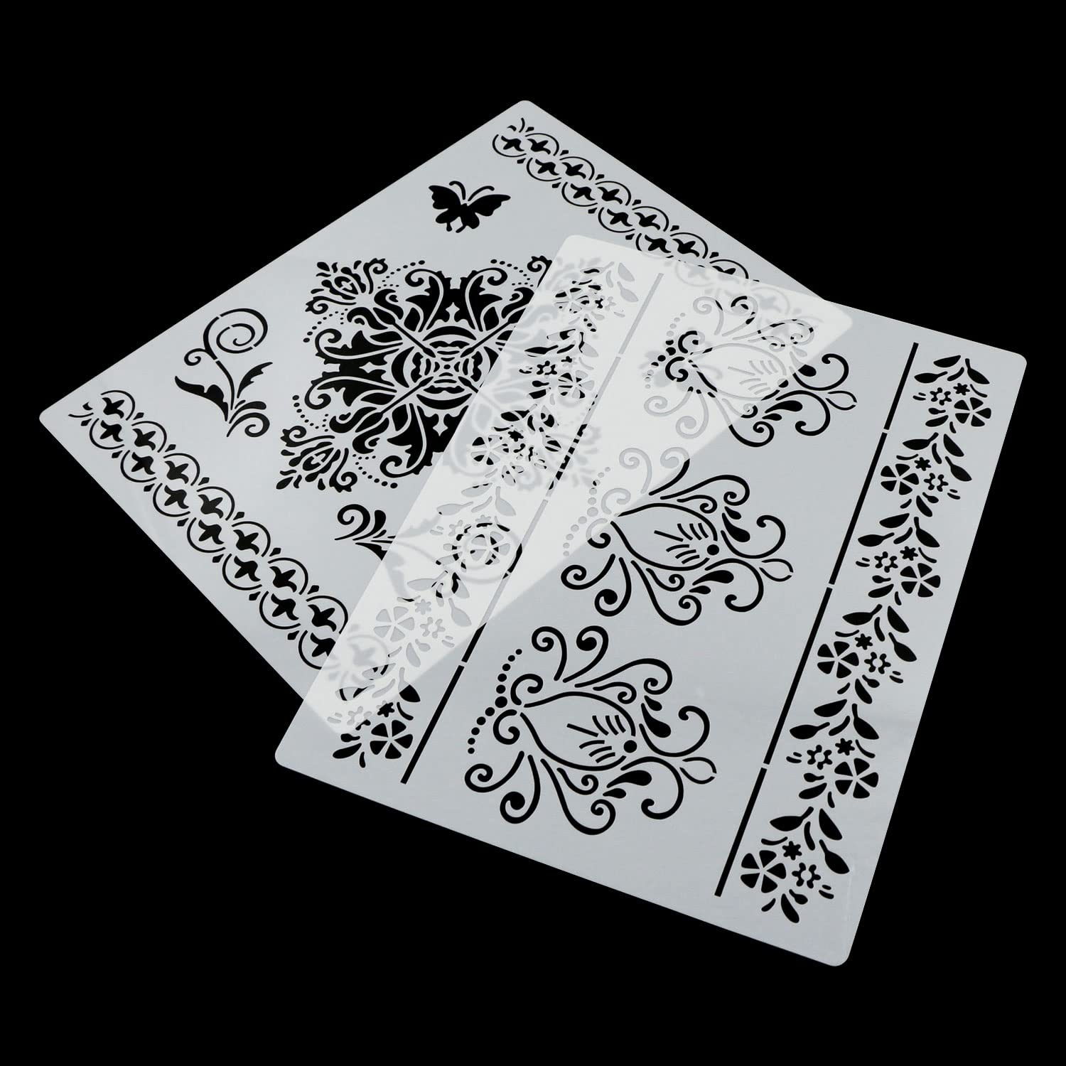 duozea Flower Border Stencils Mandala Template - Image 3
