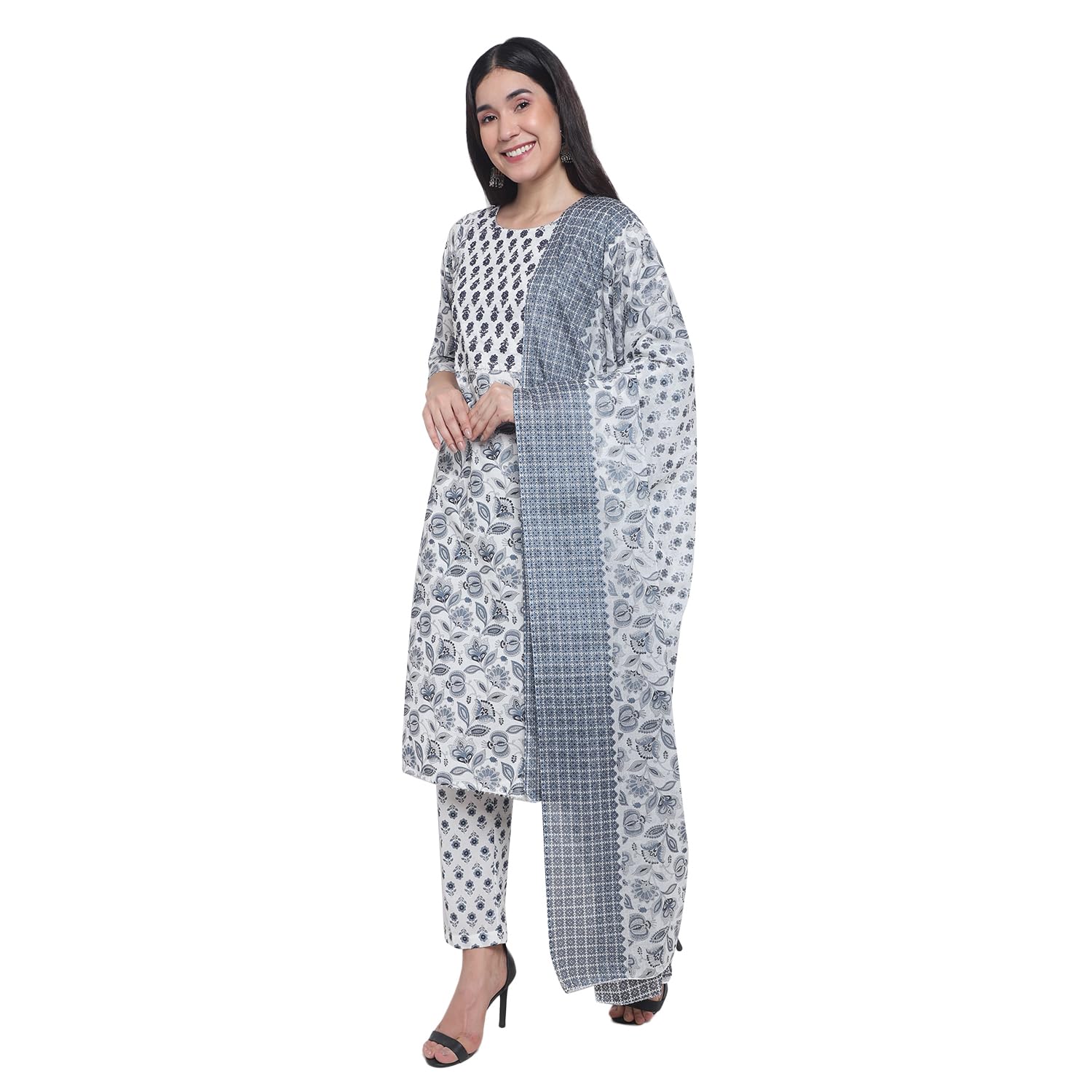 AkshaElevated Essentials Grey Color Women’s Trouser Suit