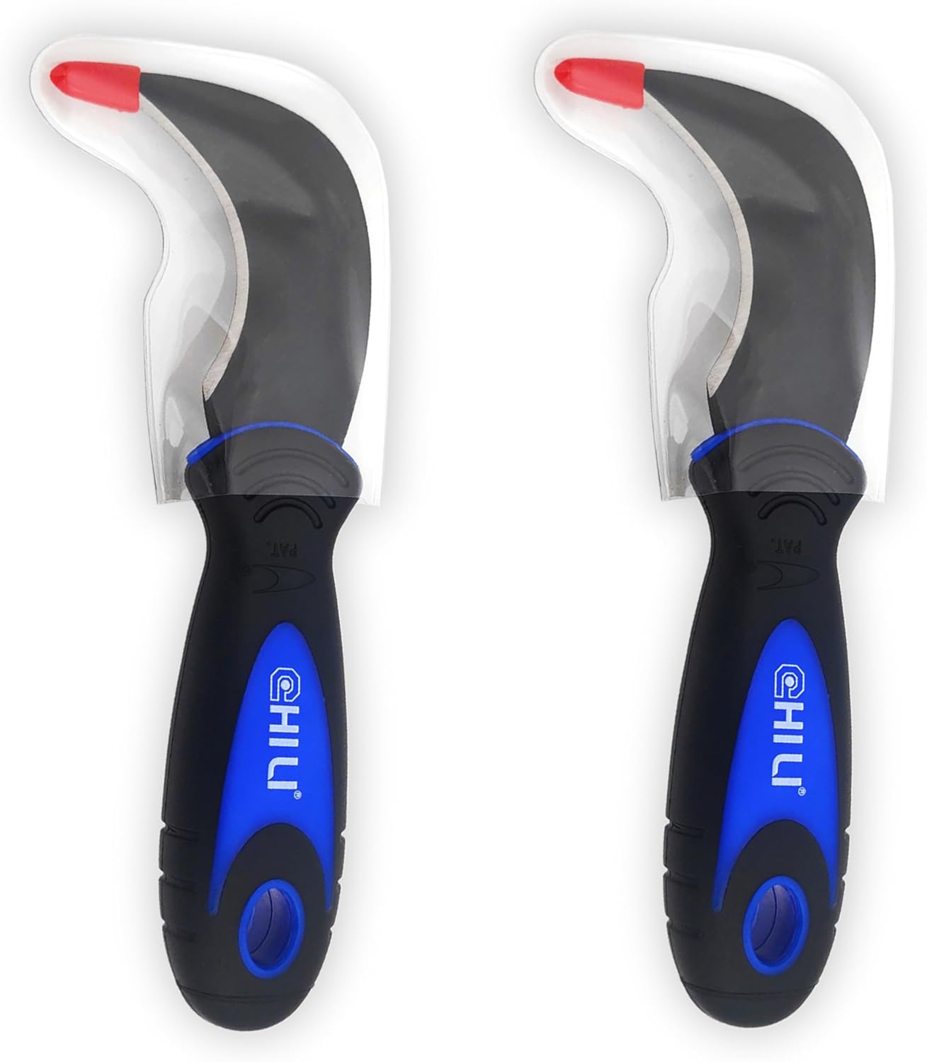 CHILI Tools 2PC. Linoleum Knife with SK-5 Hardened Carbon Steel Blade and Safe Material Rubber Handle for Flooring, Vinyl Flooring, Linoleum, Cutting Wallpaper, Made In Taiwan