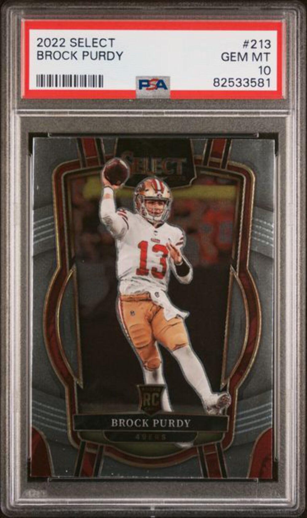 Amazon.com: Graded 2022 Panini Select Brock Purdy #213 Rookie RC