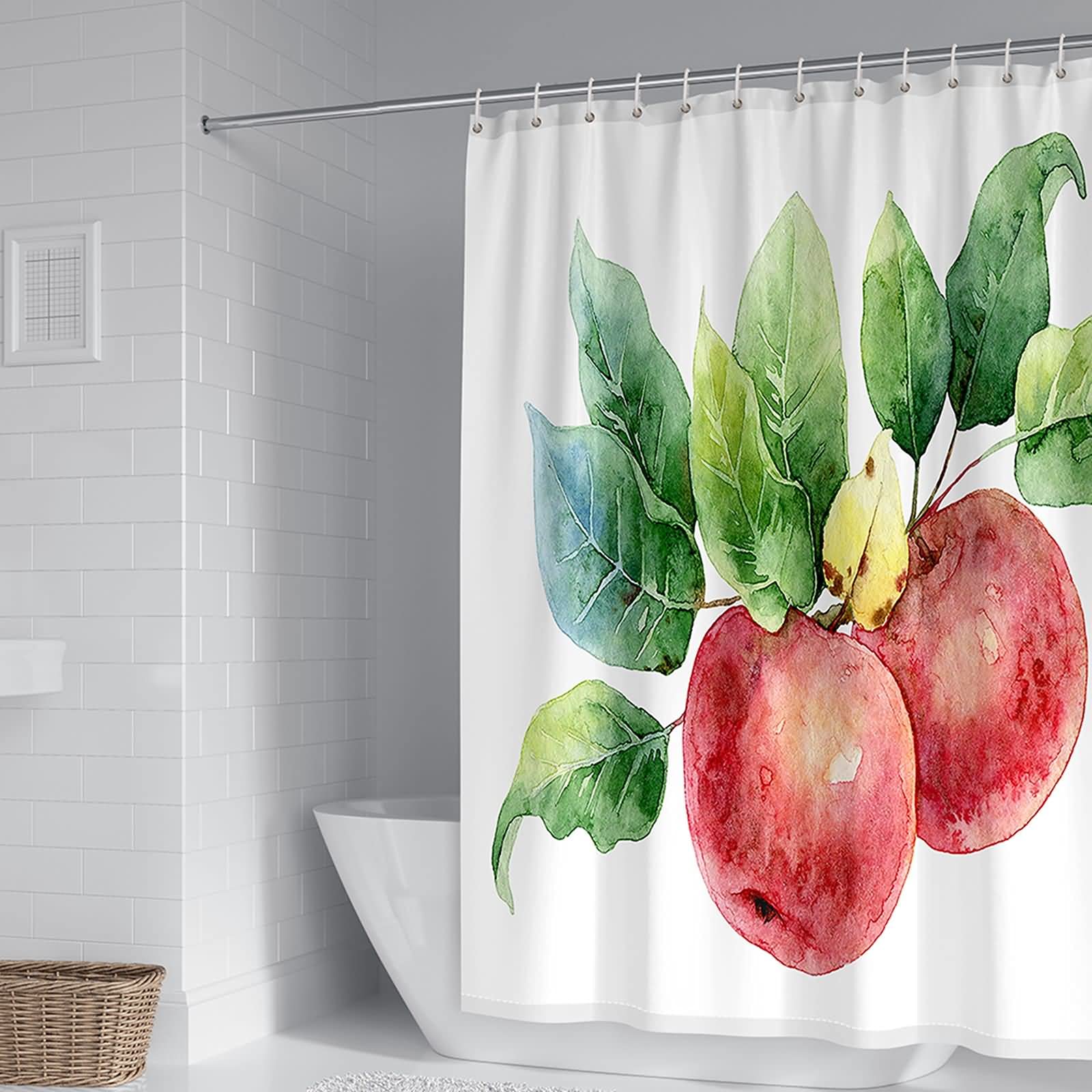 Rideau de douche polyester 150x200cm lavable et imperméable vert