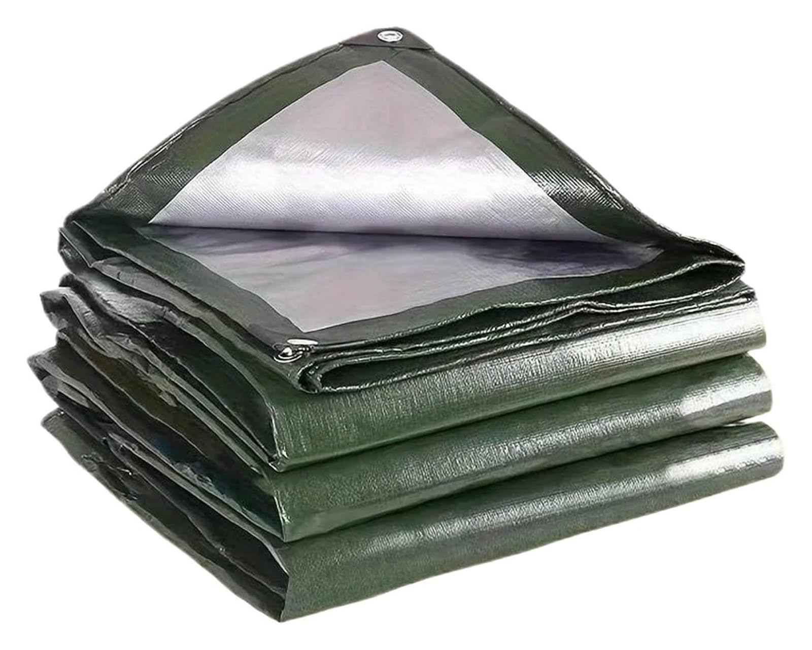 Tarpaulin Waterproof Heavy Duty, Tarpaulin Waterproof Silver Green Multiple Sizes Outdoor Rain Cover(3x4M)