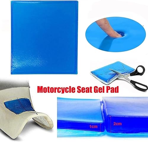 Miniatura 2 de PLSUSJHAO Almohadilla de gel para asiento de motocicleta, almohadilla de absorción de golpes, almohadilla de enfriamiento suave para reducir la