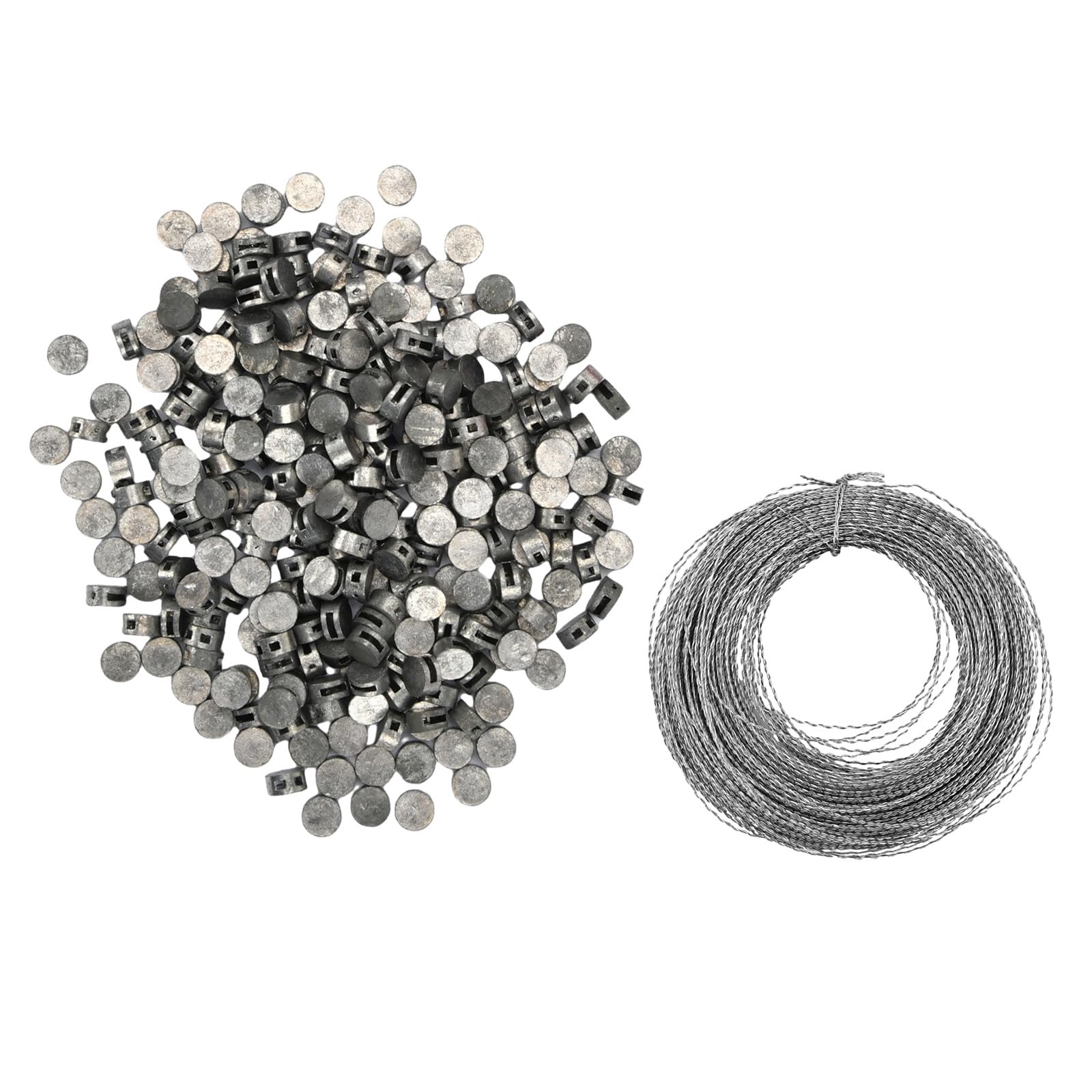 300 granos redondos de sellado de plomo de 10 mm x 5 mm con cables de cobre, para medidor electrónico, computadoras, medidores de gas (300 unidades)