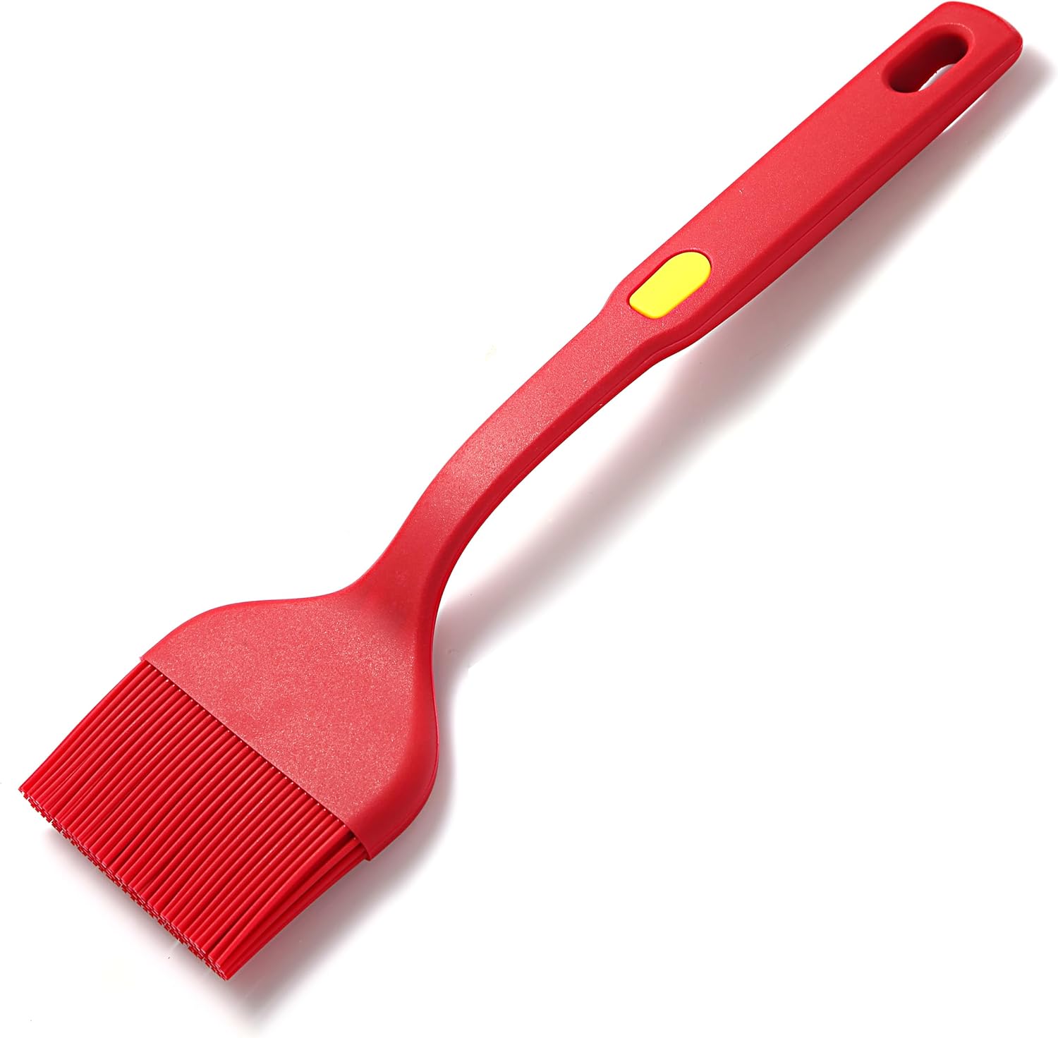 ESSBES Extra Large Silicone Pastry Brush - Heat Resistant Extra Wide Basting Brush - Dishwasher Safe Oil Brush for Cooking, Baking, Grilling, Spreading Oil, Butter, BBQ Sauce or Marinade (Red Yellow)