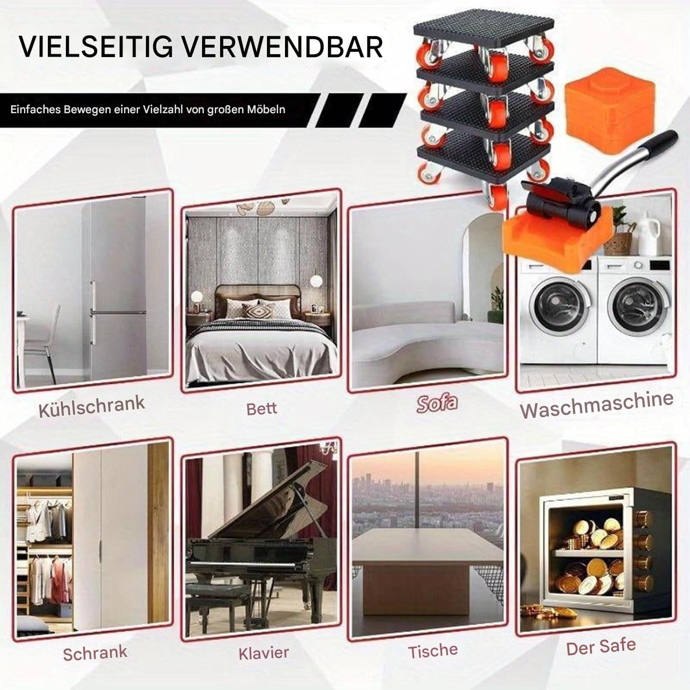 Möbelgleiter Materialhandhabung Zieh- und Hebewerkzeug Transportausrüstung