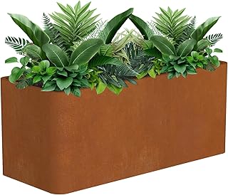 Corten Steel Planter Box 36