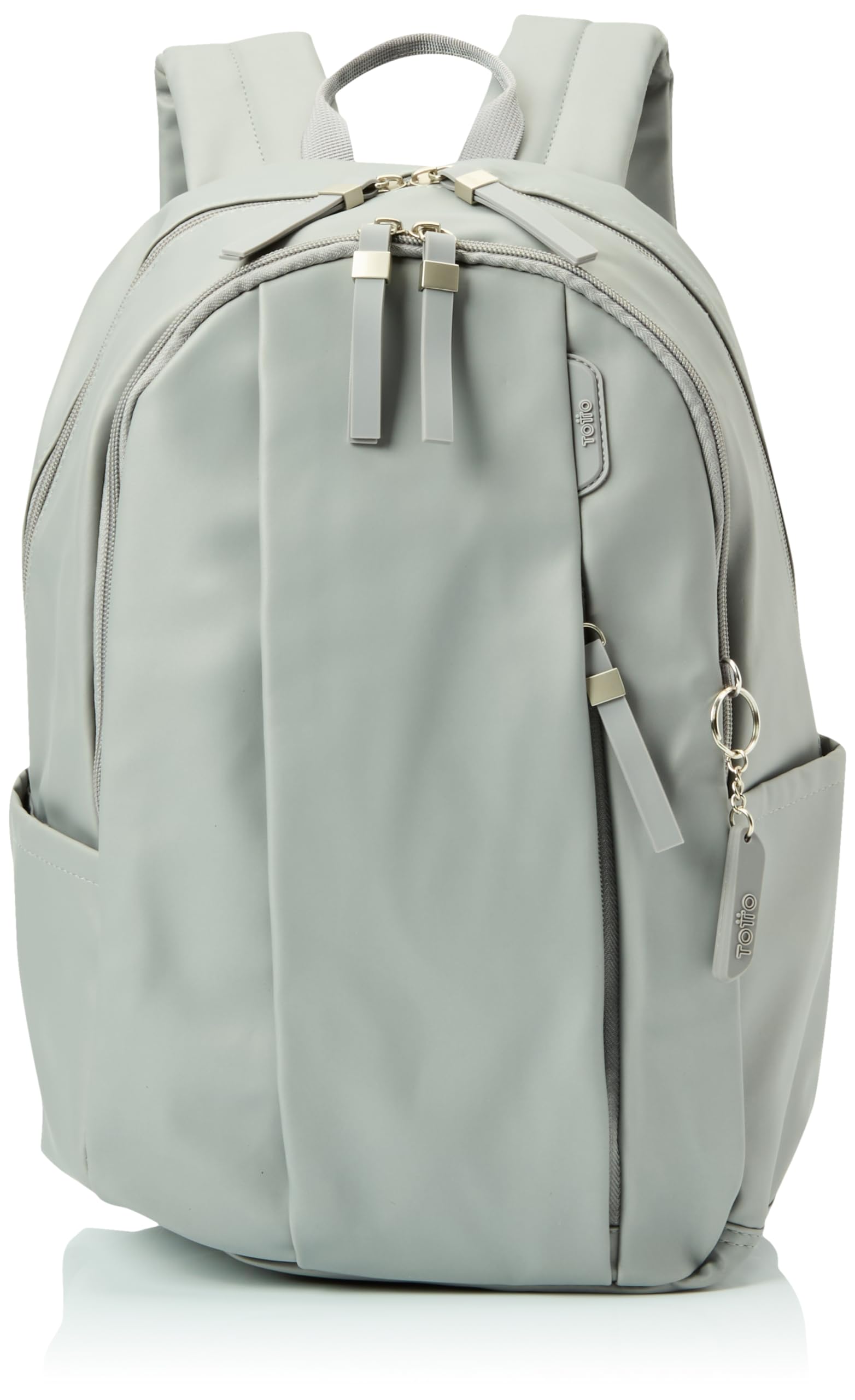 TOTTO, Mochila de mujer para portátil 13 color gris-Meryl Unisex adulto, Talla única