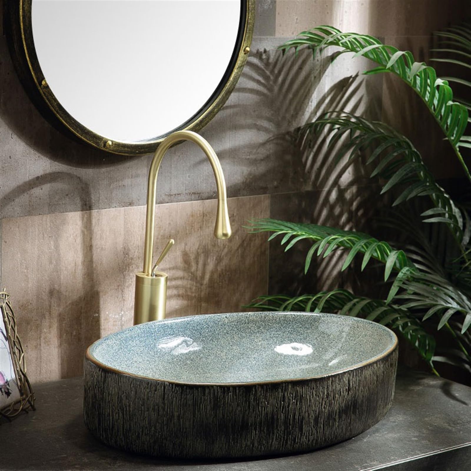 Lavabo da appoggio Piccoli lavandini da bagno semplici appoggio retrò