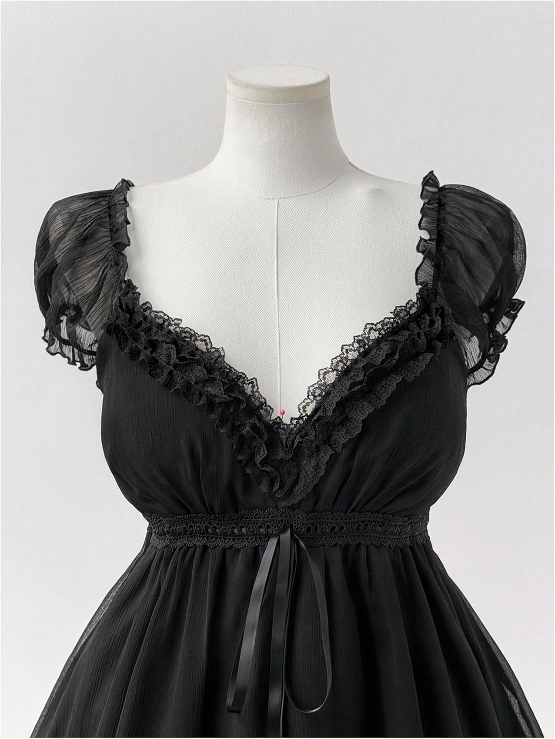 SHENHE Women's Plus Size Puff Short Sleeve Peplum Blouse Smocked Sweetheart Neck Babydoll Top - Image 2