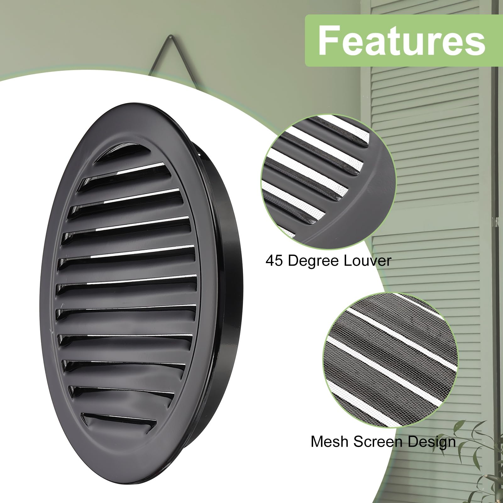 PATIKIL 12 Inch Round Soffit Vent - Image 3