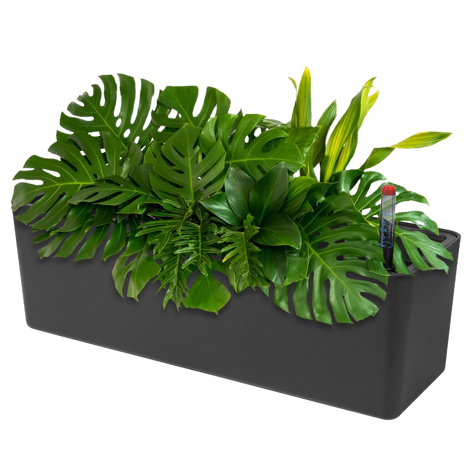 GARDENIX DECOR Fioriere Autoirriganti 17,8 Cm Con Indicatore Livello Acqua - Vaso Per Piante Da Interno Con Terriccio Di Cocco, Monitoraggio Crescita, Colori Vivaci