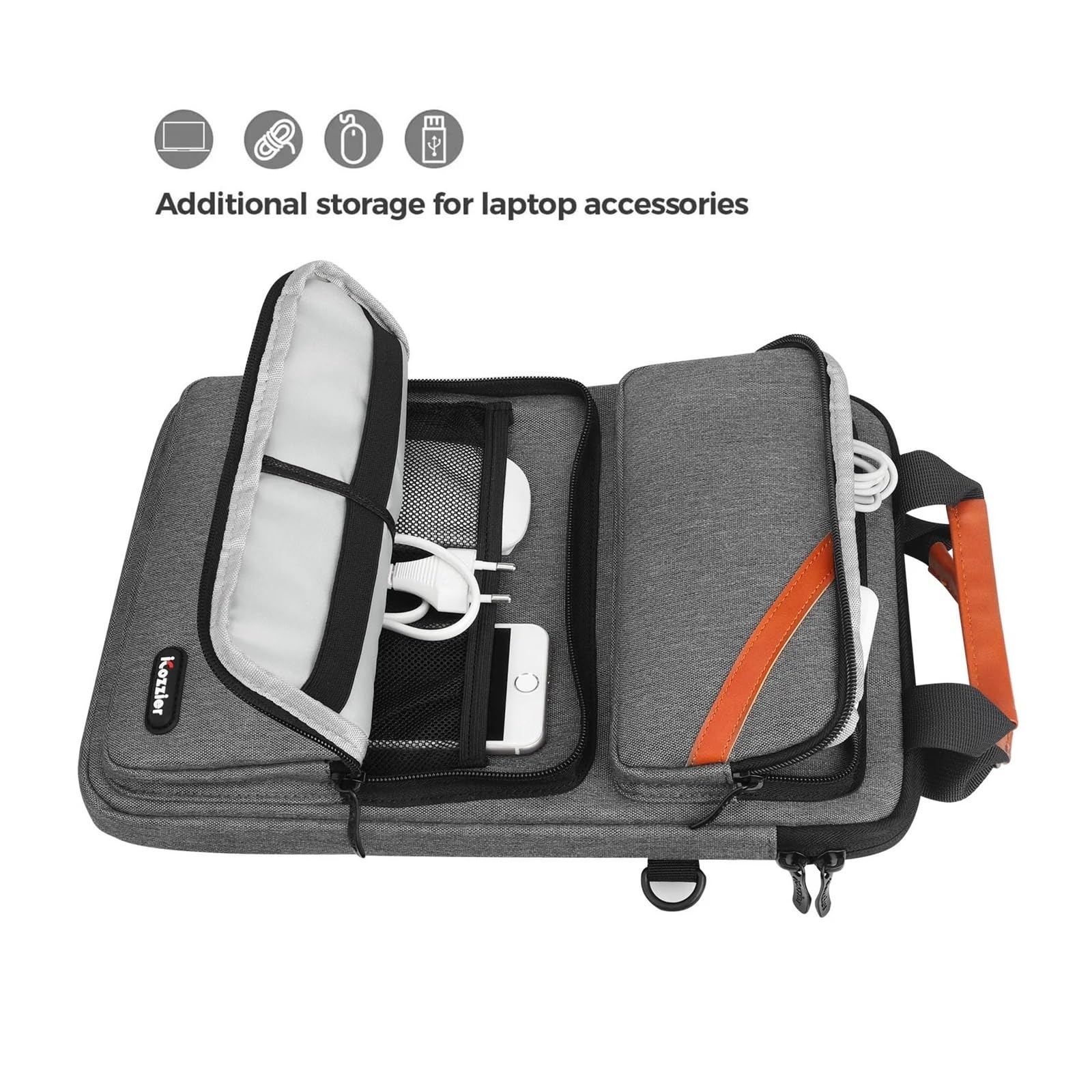 Ufficio Borsa a tracolla for laptop da 13,3 pollici Custodia for tablet Valigetta for pendolarismo aziendale Zaini a spalla di grande capacità Cartella
