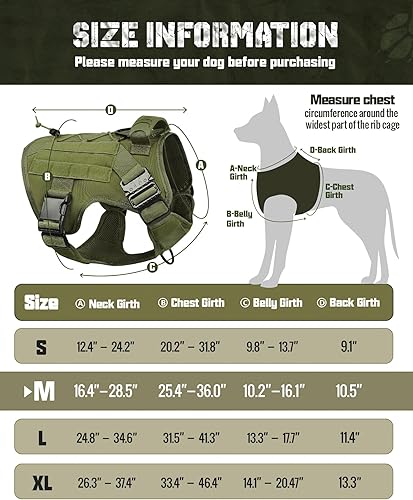 Miniatura 2 de Saboos Arnés táctico para perros grandes, chaleco MOLLE para perros grandes, chaleco de trabajo con gancho para asa, 2 hebillas de metal y panel de