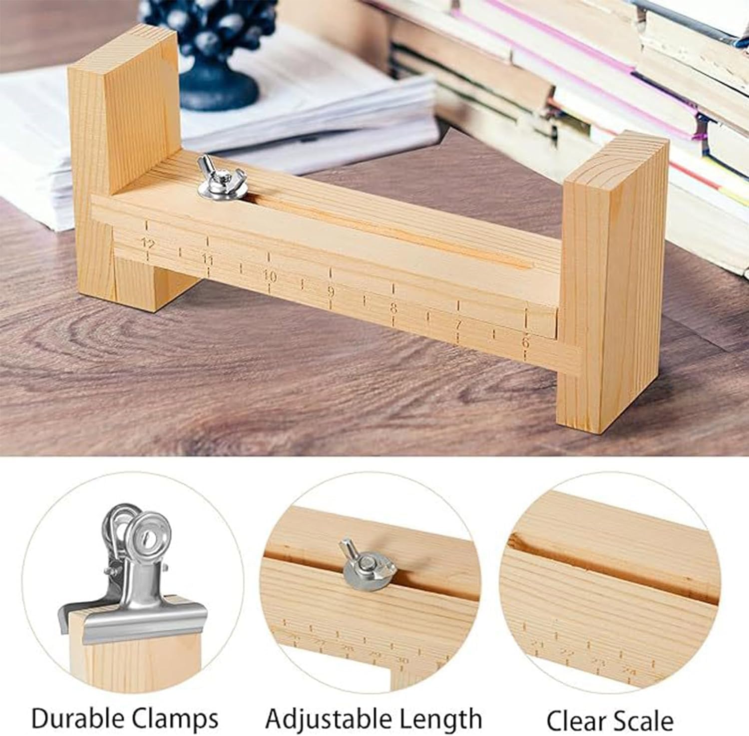 Kit Plancha Fxndknjks Support De Fabrication De Bracelets En Forme De U - Cadre En Bois - Kit D'outils Pour Tressage De Bracelets A Support Bracelet Bresilien