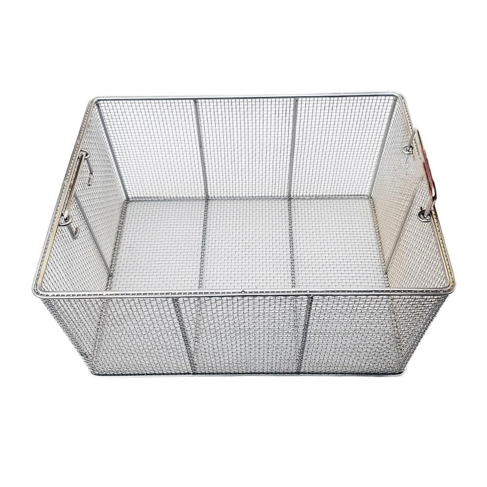 Cesta de Esterilización, Acero Inoxidable, Malla de 4mm, Cesta de Desinfección de Equipos Médicos para Herramientas Dentales y Médicas