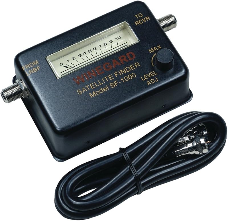 Winegard SF-1000 Satellite Finder Meter, 7.25" x 4.25" x 1.75"