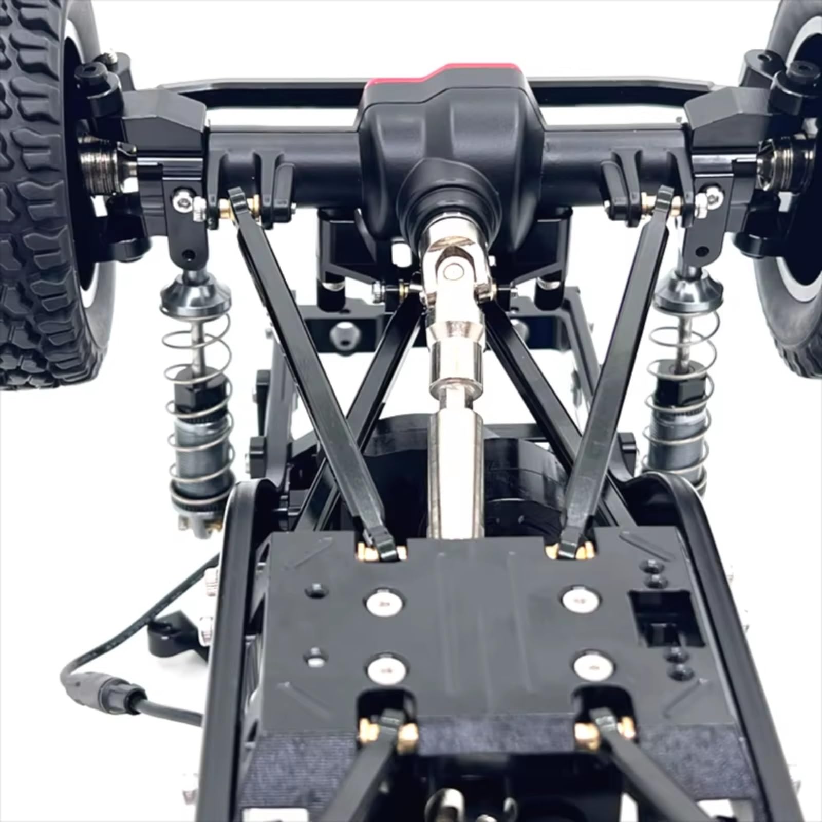 Rc Special Connecting Rod for Mn for Mn128 Mn86 G500 8Pcs Metal for Chassis Fixing Rod Remote Control Car Tracked Vehicles Parts and Accessories Upgrades Replacement Use(Black)