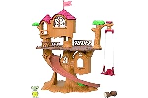Calico Critters Adventure Treehouse Gift Set: Delightful Sanctuary Amidst Verdant Canopy