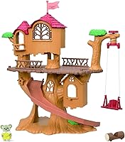 Vista 1 de Calico Critters Adventure Treehouse - Juego de regalo, casa de muñecas coleccionable, figura y accesorios Casa de vacaciones