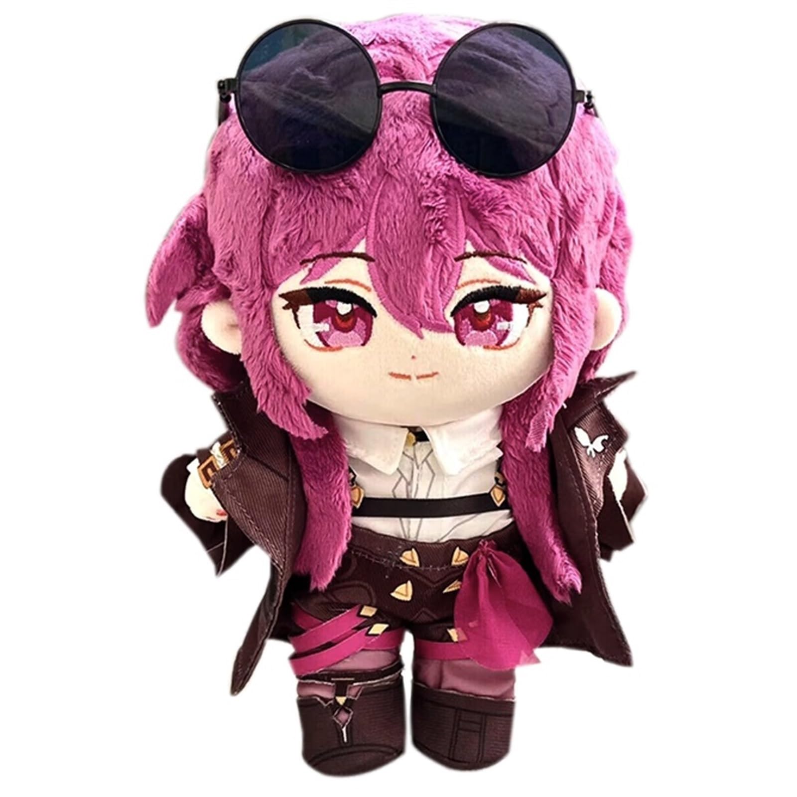 KUKUShining Star Rail Plush, 20CM Anime Dress Up Doll With Clothes Cute Soft Stuffed Honkai Plushie Toy for Gamer Fans Gift(Kafka)