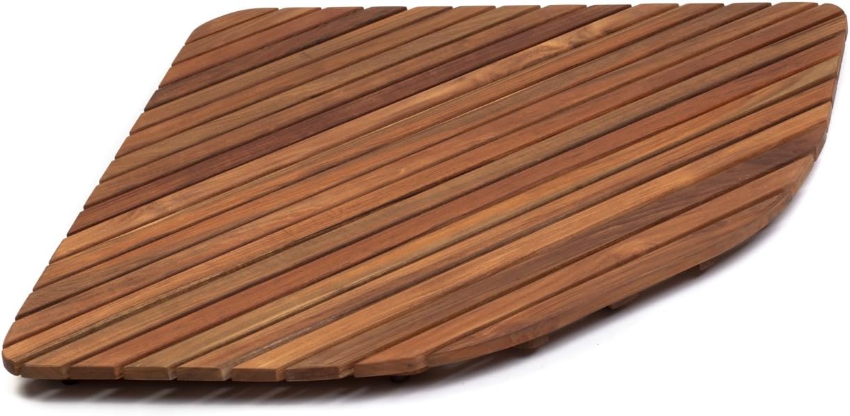 AsinoX tek3 a6161 Shower Platform Brown Wood 61 x 61 x 4 cm