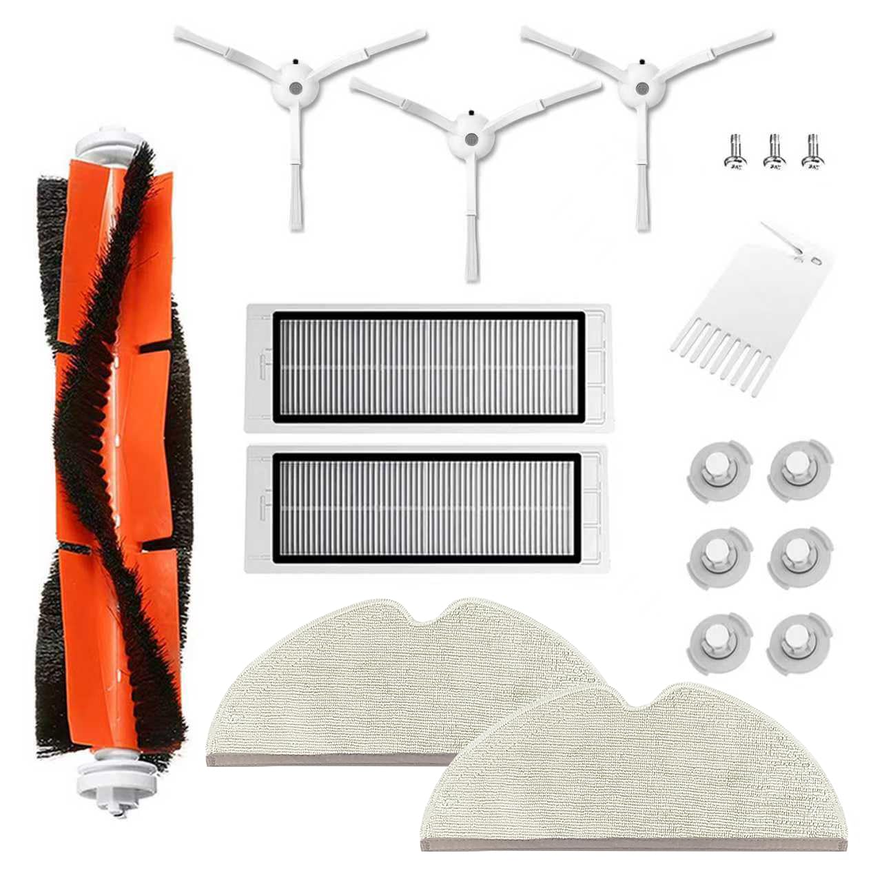 11 Pièces Kit Accessoires Pour Robot Aspirateur Xiaomi Mi Roborock S50 S51 S55 S6 - Brosse Et Filtres