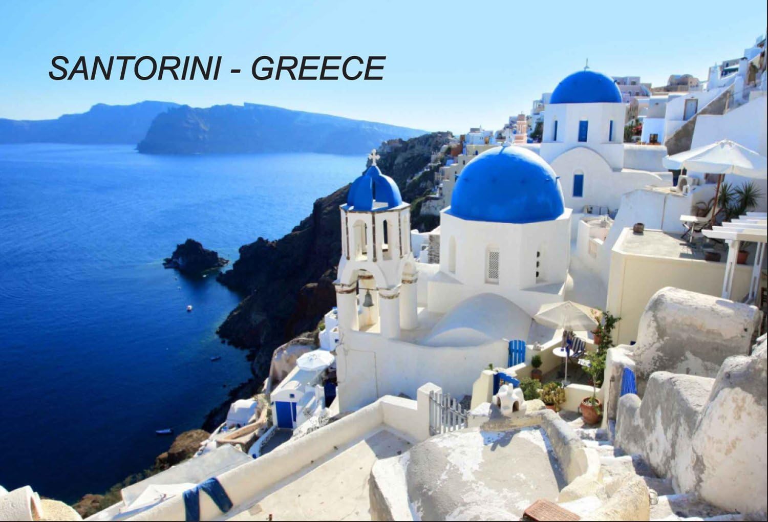 Greece Greek Fridge Refrigerator Magnets (City: Santorini-A6)