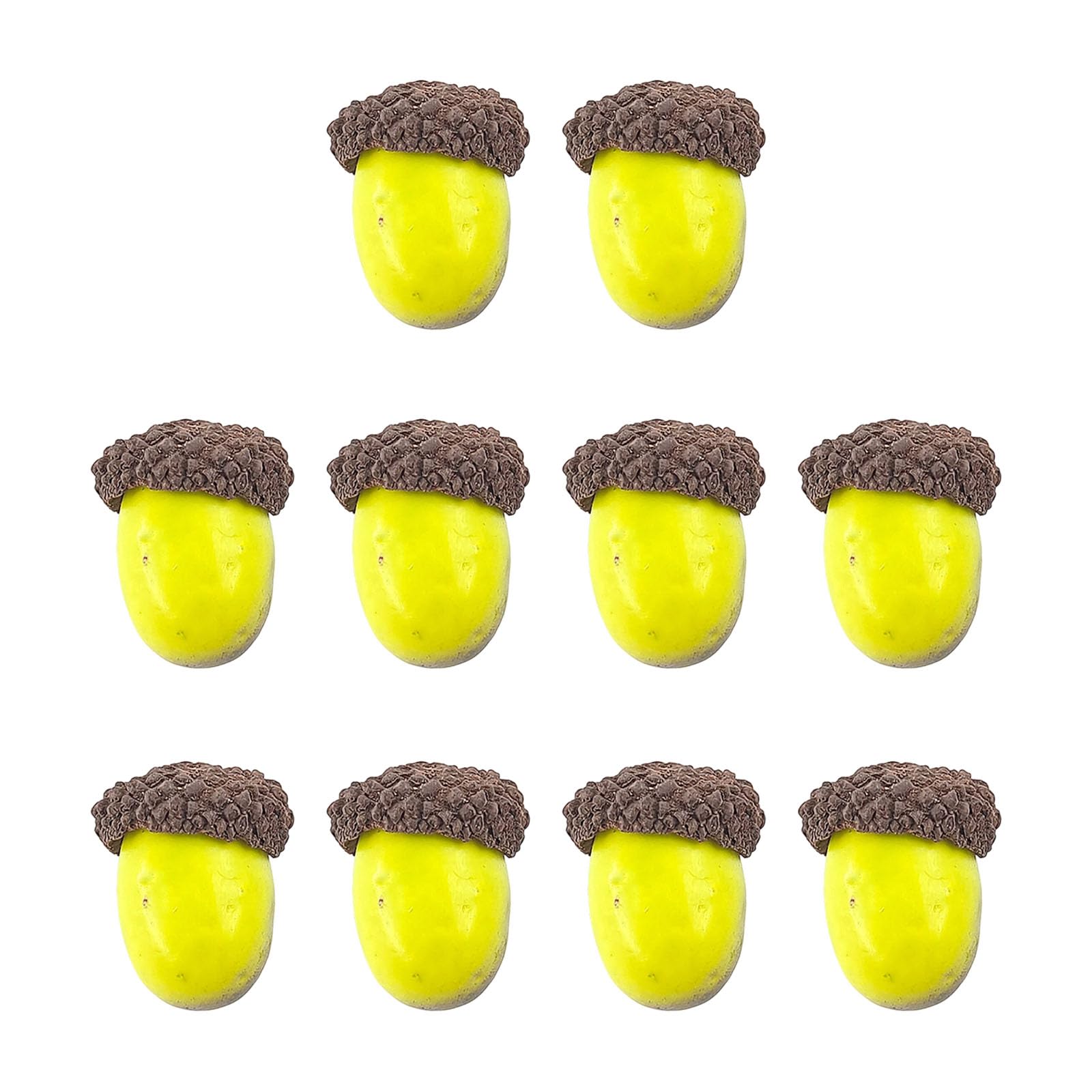 Hsioluted 10Pcs Realistic Nut Ornament Artificial Nut Models for Christmas Wreath Making Halloween Photoraphy Supplies Christmas Tree Ornaments